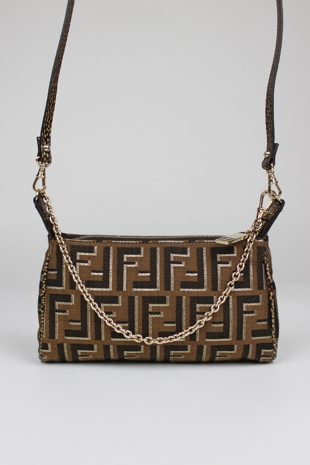 Fendi Zucca 2-Way Pochette Bag