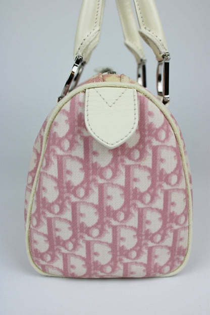 Pre-owned Dior Monogram Pink Mini Boston Bag 2004