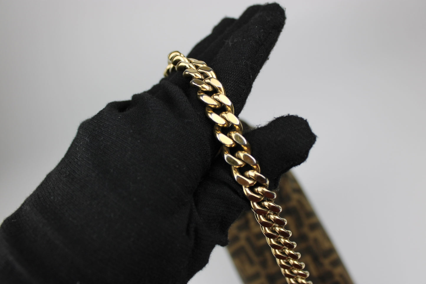 Fendi Zucca Chain Strap Bag