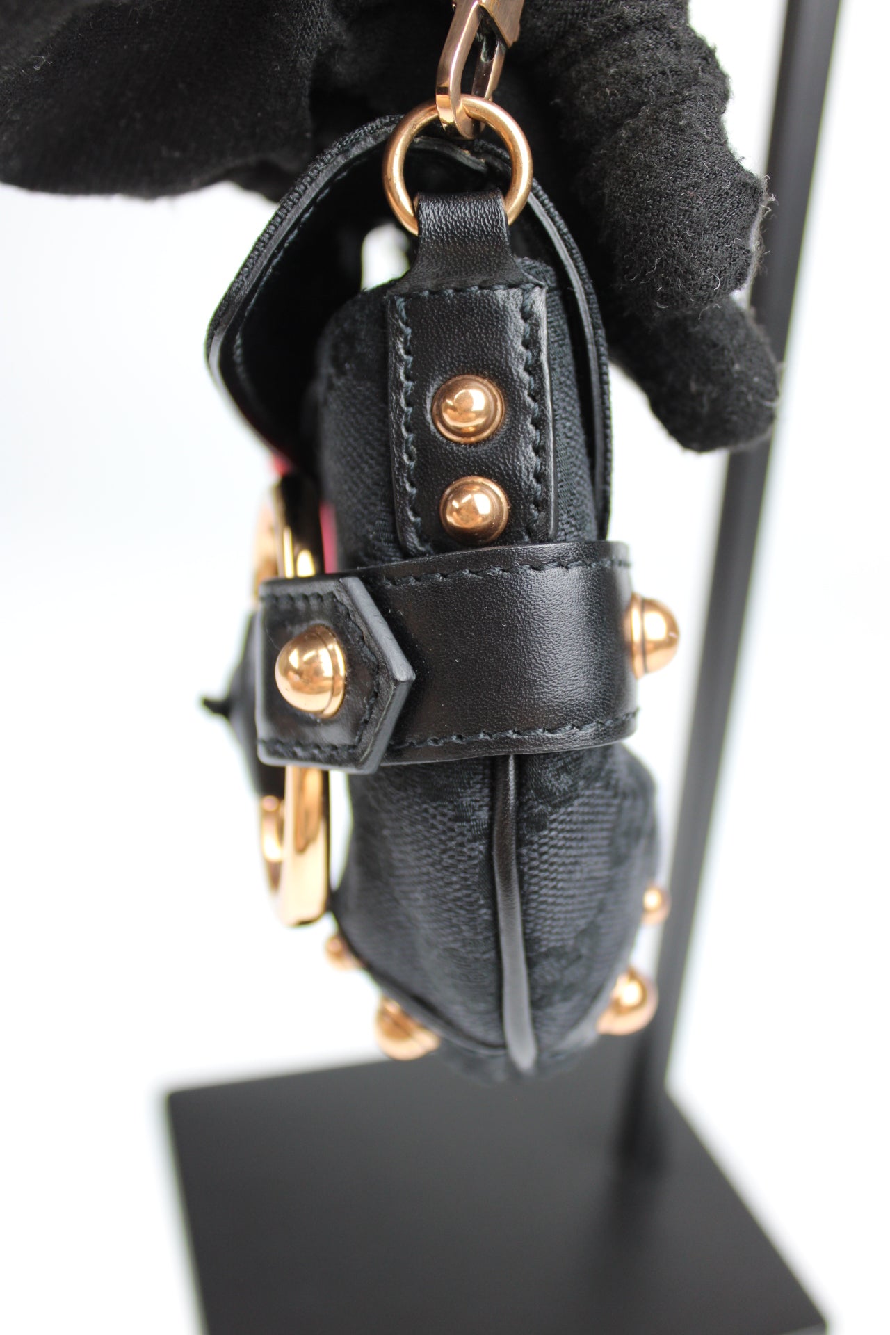 Gucci Monogram Horsebit Mini Pochette Bag