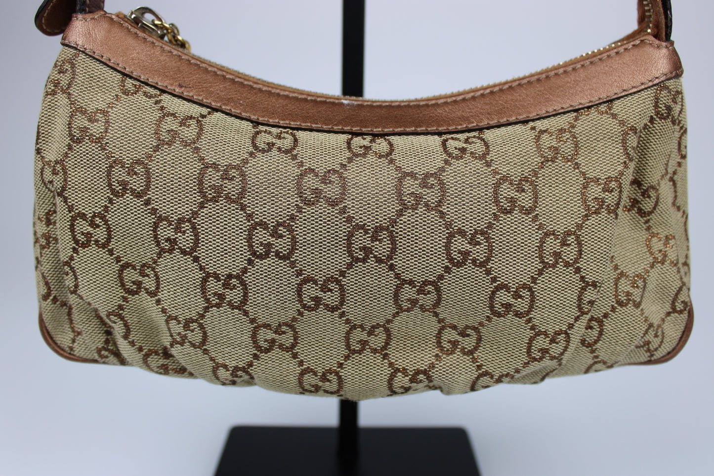 Gucci Monogram Pleated Charmy Pochette