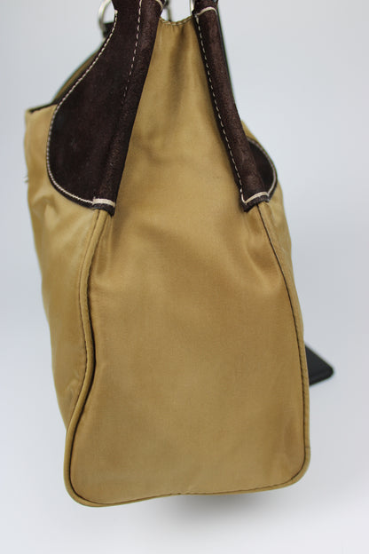 Prada Nylon Chain Strap Hobo Bag