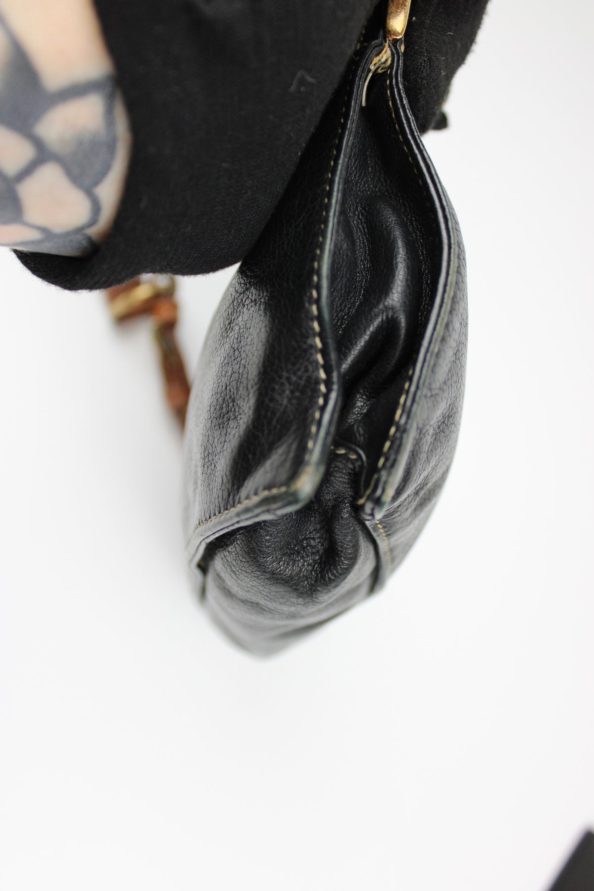 Pre-owned Prada Leather Navy Shoulder Pochette Bag