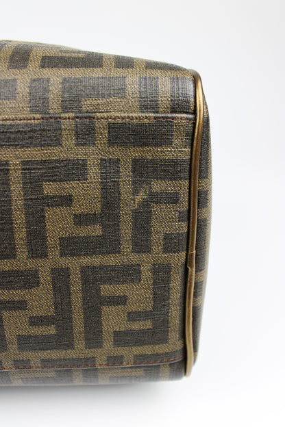 Fendi Zucca Spalmati Palazzo Print Boston Bag 2007