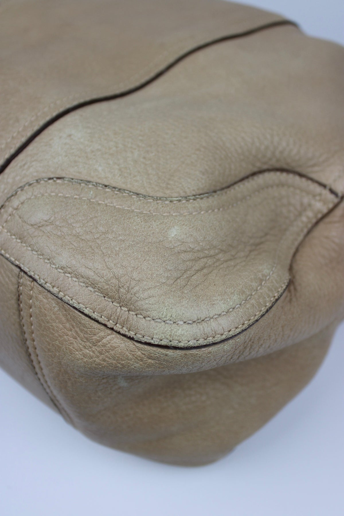 Pre-owned Prada Cervo Leather Hobo Bag
