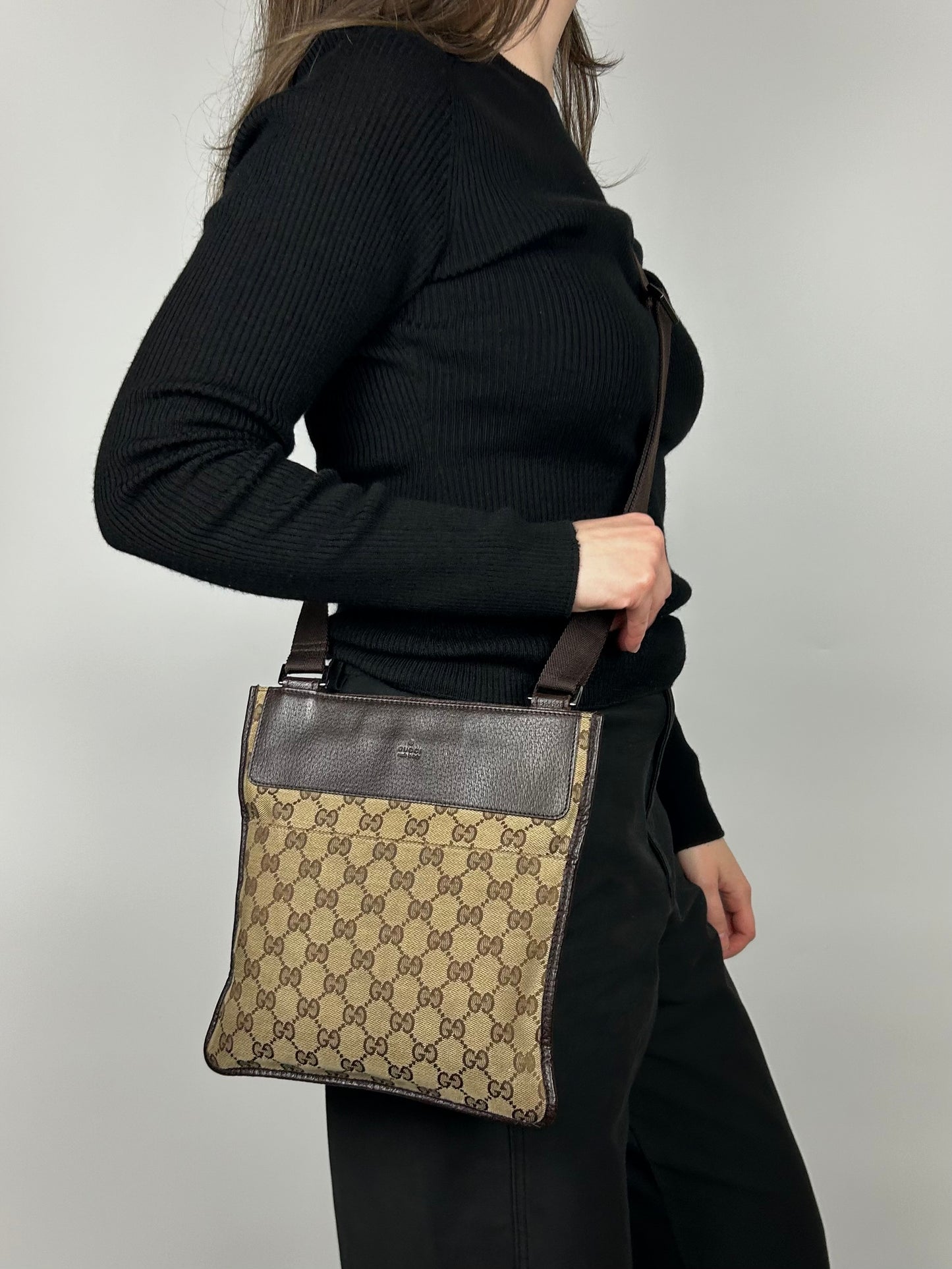 Gucci Monogram Cross Body Bag