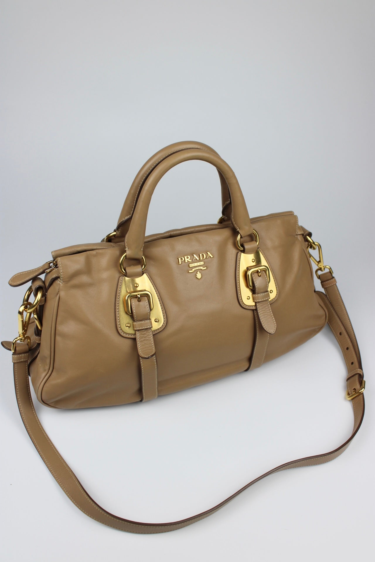 Prada Cuoio Soft Calfskin 2-Way Bag