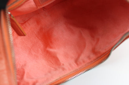 Fendi Leather Croissant Baguette Bag Coral