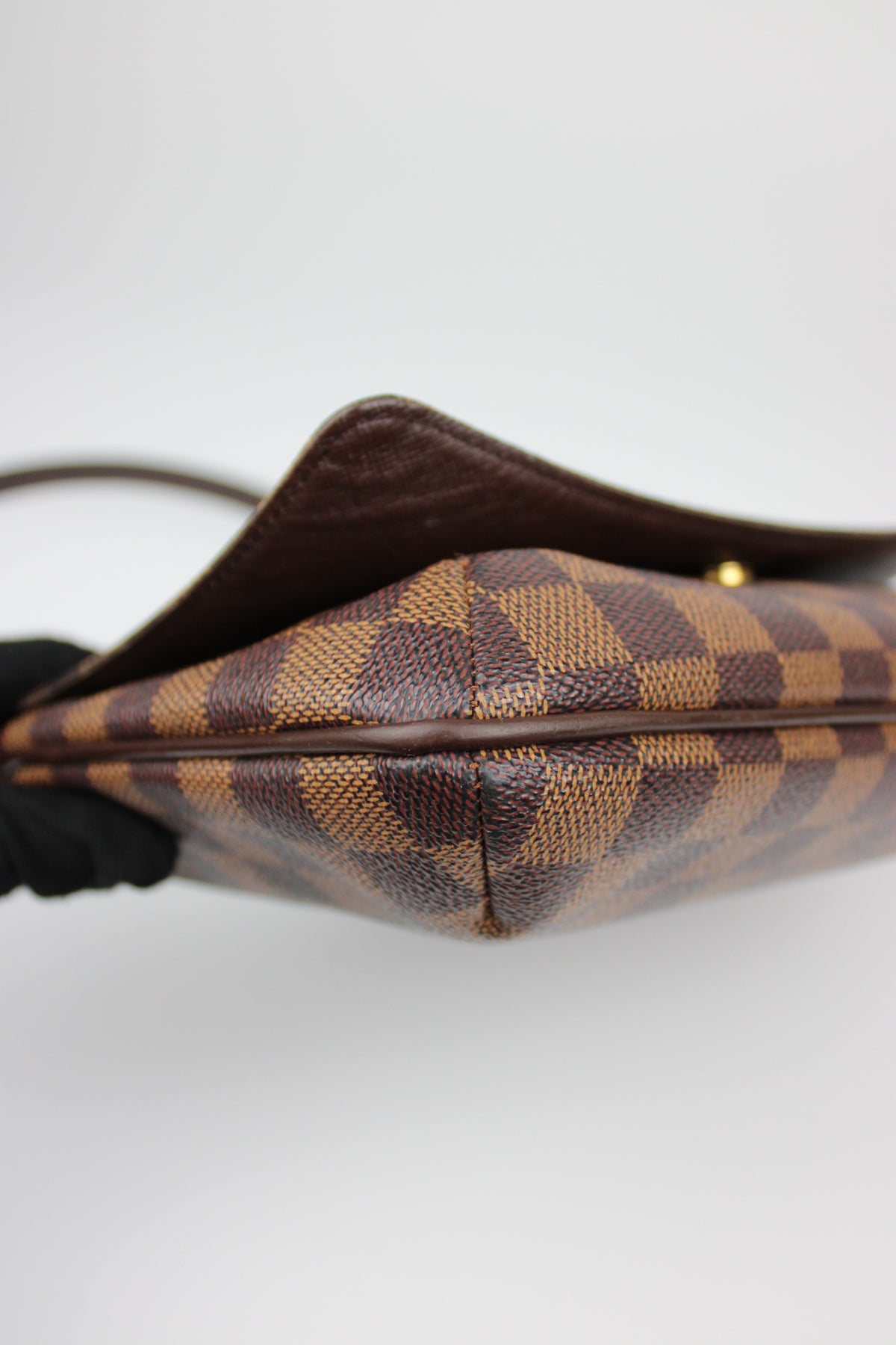 Pre-owned Louis Vuitton Damier Ebene Musette Tango Shoulder Bag 2002