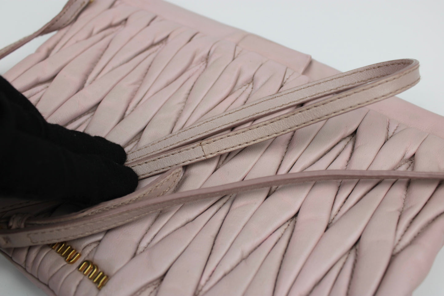 Miu Miu Matelasse Nappa Leather Frame Cross Body Bag