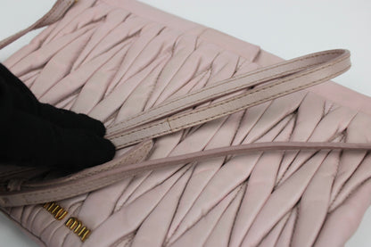 Miu Miu Matelasse Nappa Leather Frame Cross Body Bag