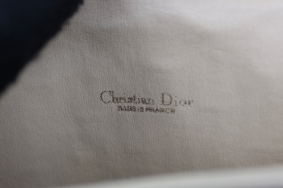 Pre-owned Dior Monogram Oblique Canvas Chain Strap Bag 1980s