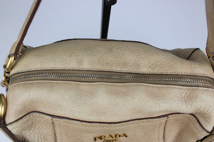 Pre-owned Prada Cervo Leather Hobo Bag