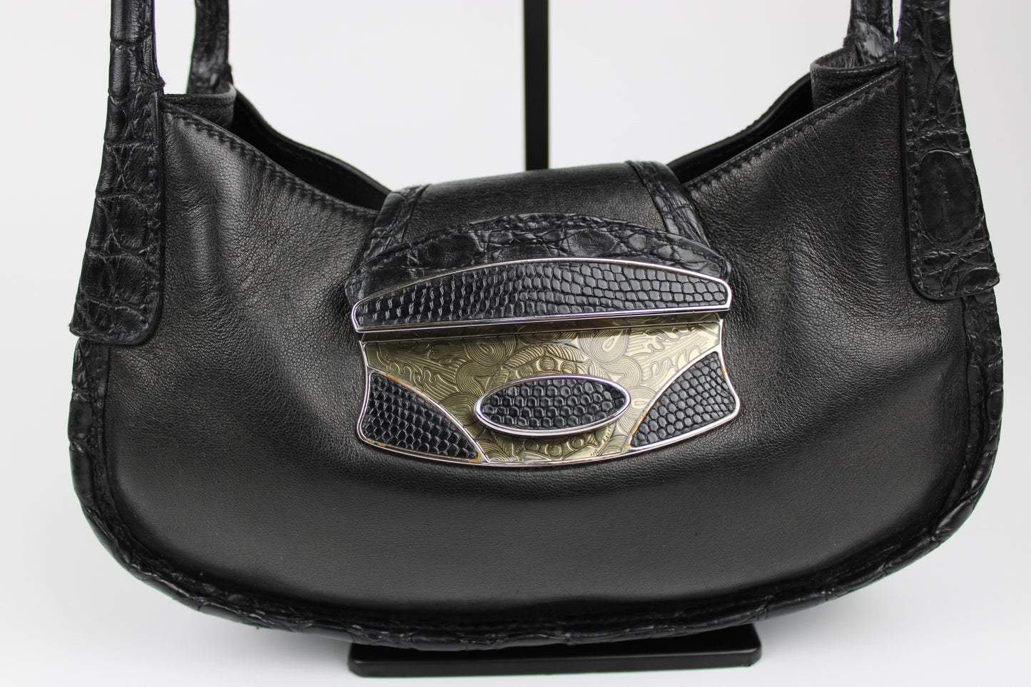 Prada Nappa Leather Beaded Shoulder Bag