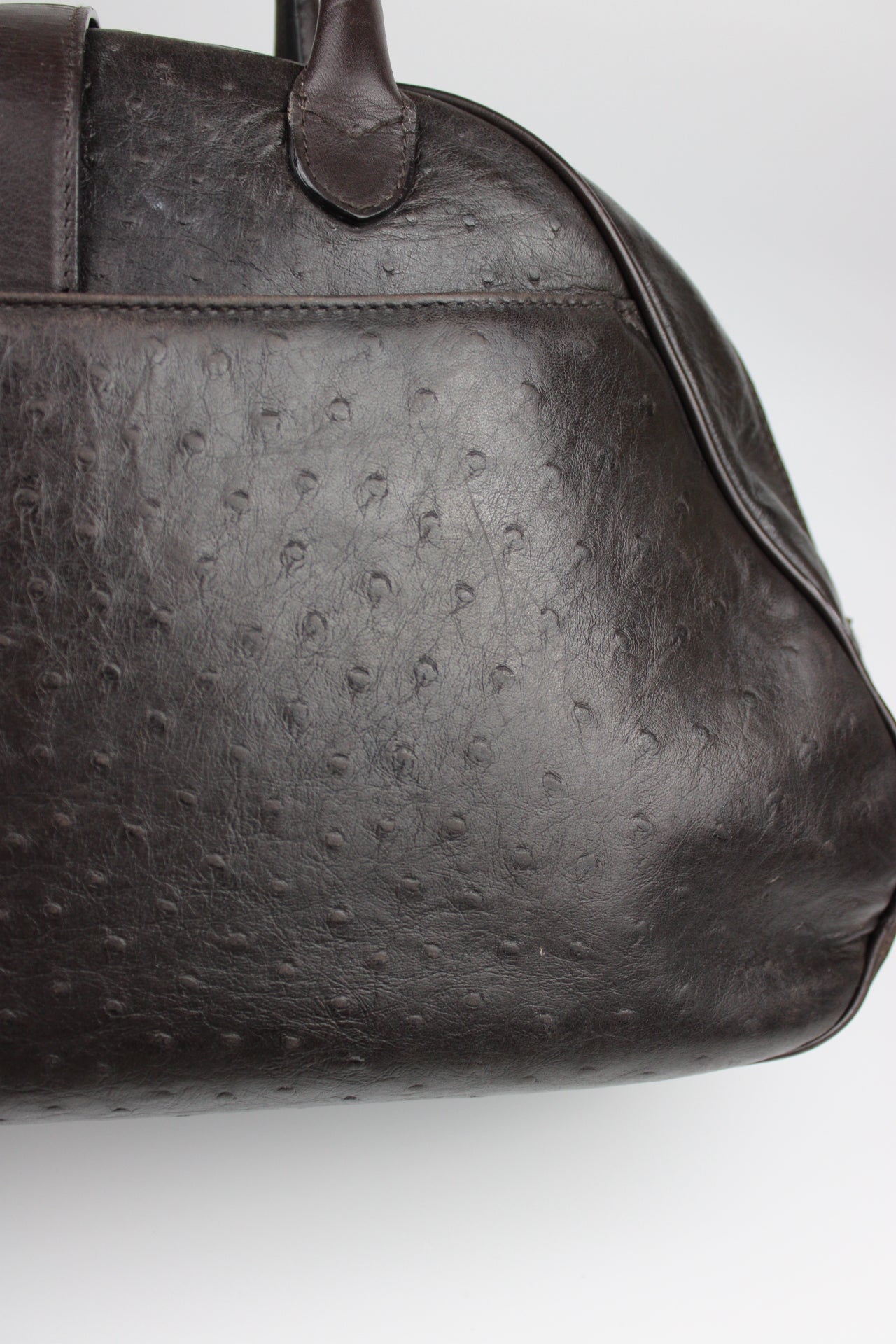 Dior Ostrich Leather Double Saddle Bag 2000