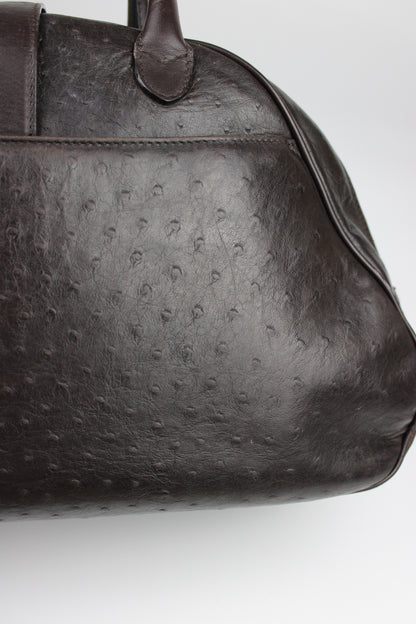 Dior Ostrich Leather Double Saddle Bag 2000