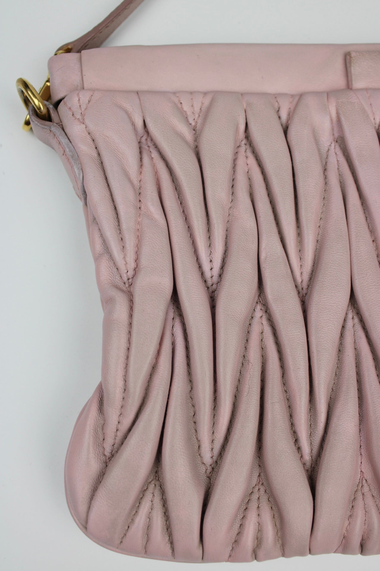 Miu Miu Matelasse Nappa Leather Frame Cross Body Bag