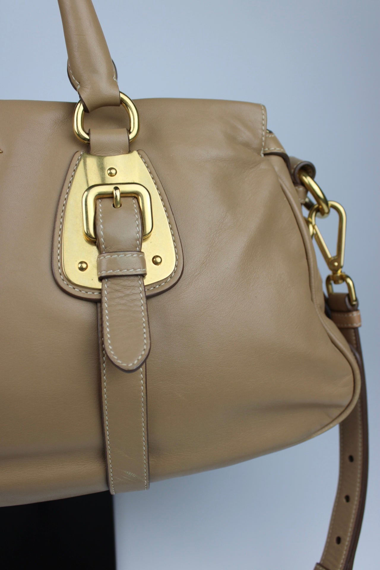 Prada Cuoio Soft Calfskin 2-Way Bag