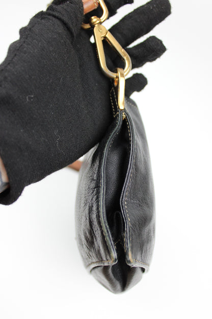 Pre-owned Prada Leather Navy Shoulder Pochette Bag