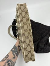 Load image into Gallery viewer, Gucci Monogram Horsebit Shoulder Bag
