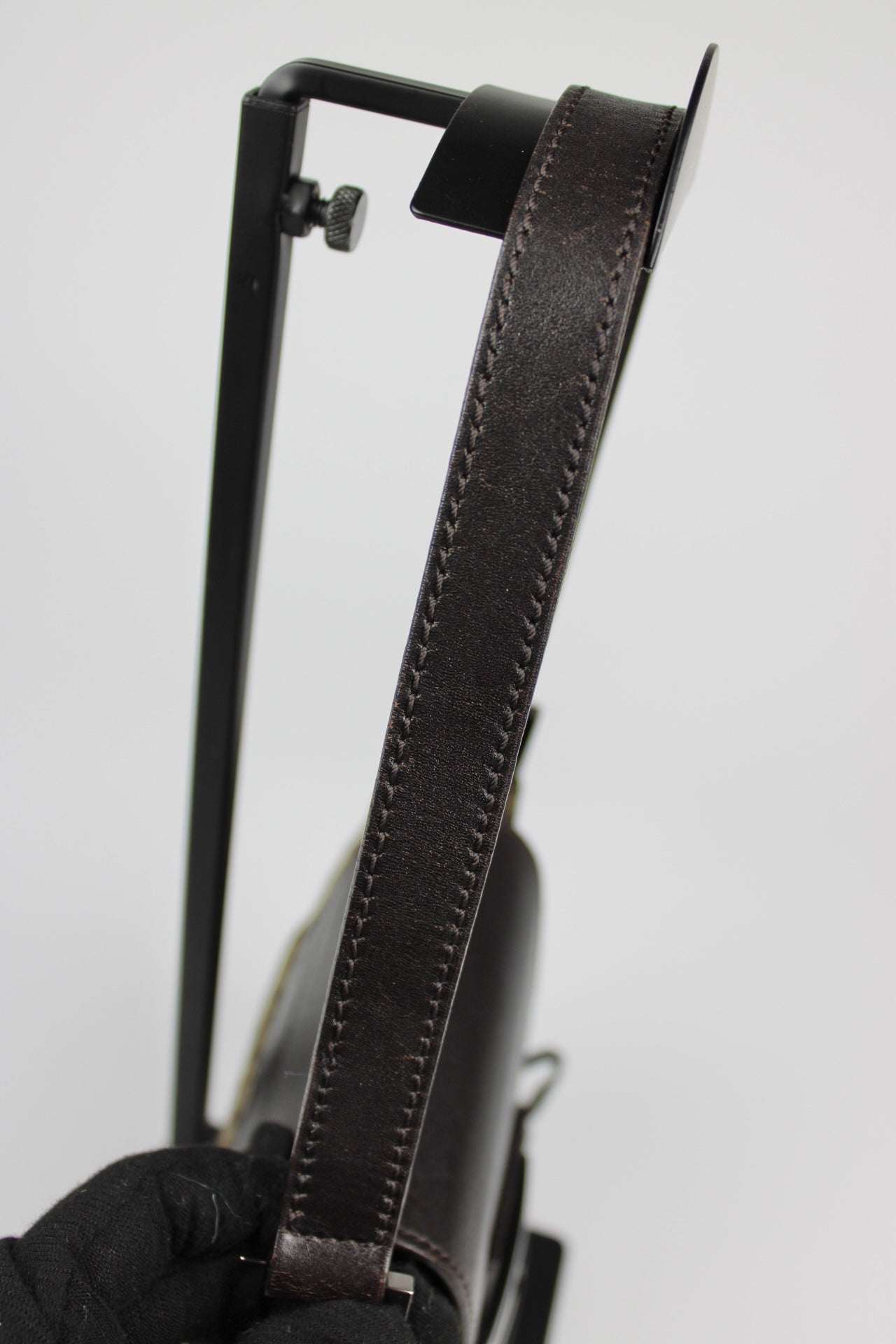 Fendi Zucchino Drawstring Baguette Bag