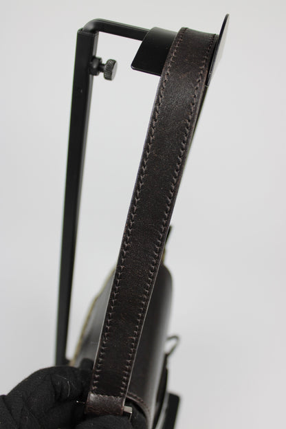 Fendi Zucchino Drawstring Baguette Bag