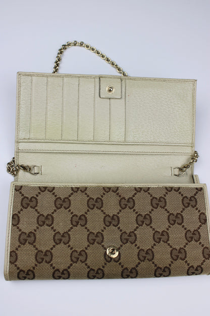 Gucci Monogram Wallet on Chain