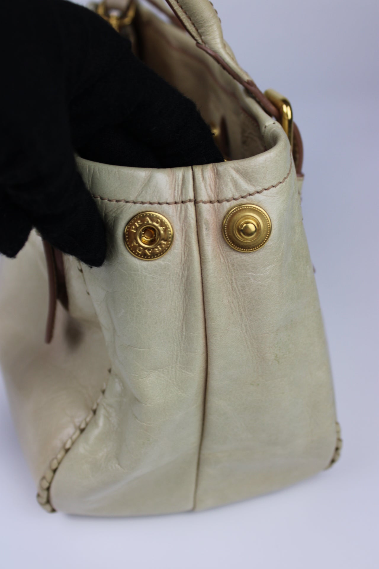 Prada Vitello Shine 2-Way Bow Bag