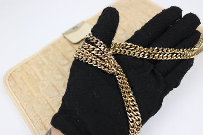 Pre-owned Dior Monogram Oblique Canvas Chain Strap Bag 1980s