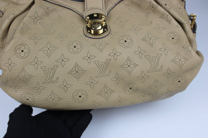 Louis Vuitton Leather Mahina Biscuit Monogram 2-Way Bag 2009