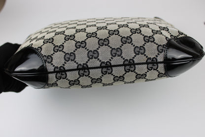 Pre-owned Gucci Monogram Crescent Bag