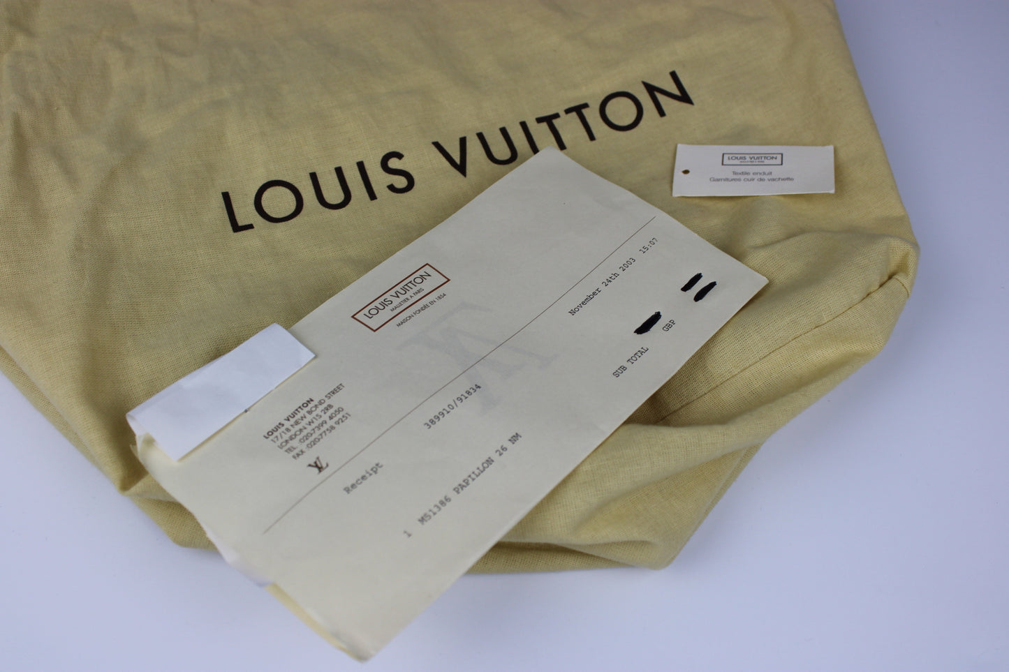 Louis Vuitton Papillon Bag 2003 (With Receipt)