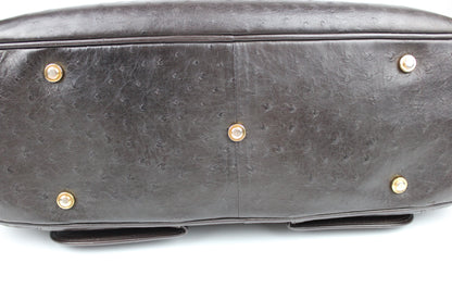 Dior Ostrich Leather Double Saddle Bag 2000