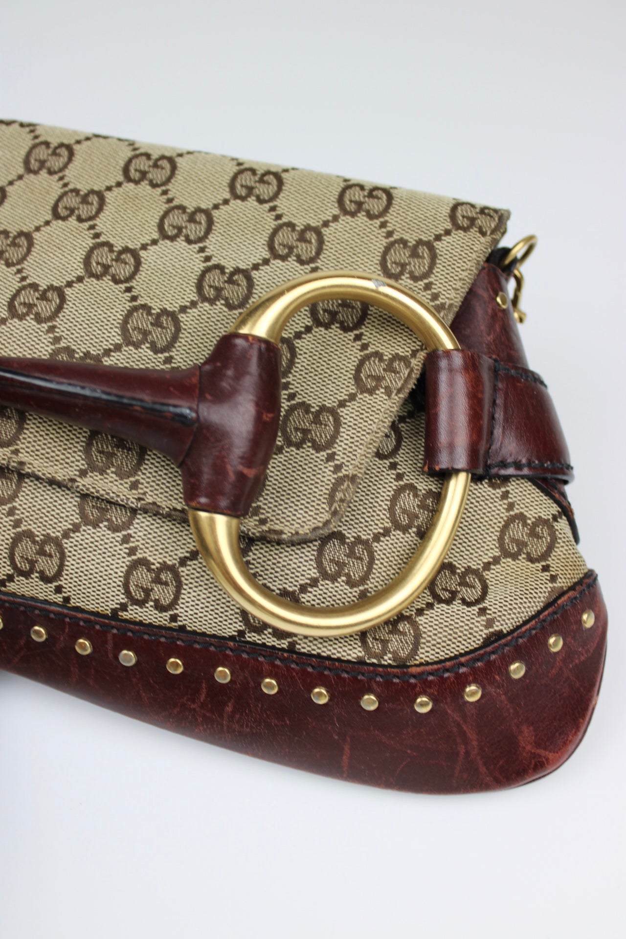 Gucci Tom Ford Monogram Horsebit Bag 2003