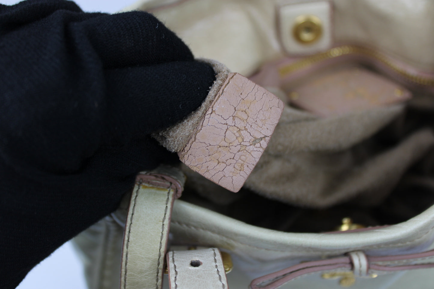Prada Vitello Shine 2-Way Bow Bag