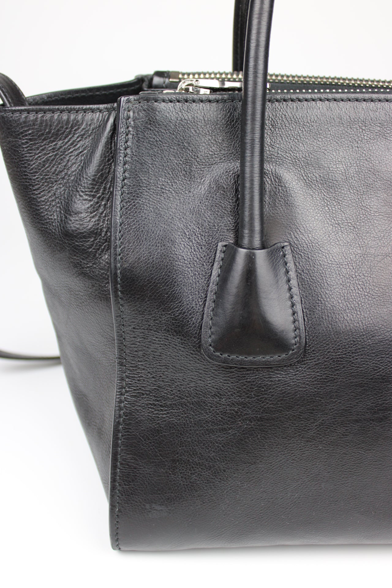 Prada Calfskin Leather Tote 2-Way Bag 2013