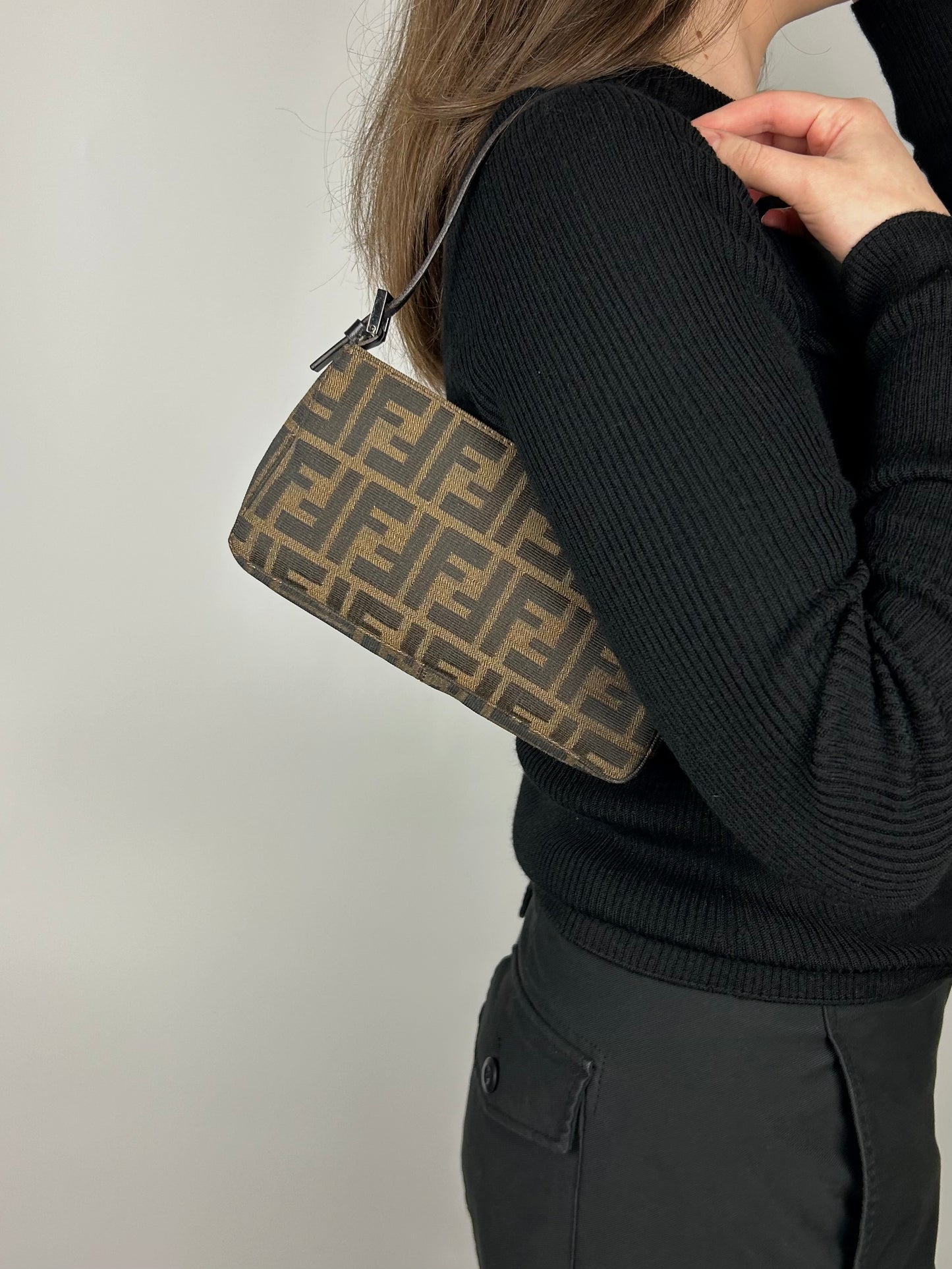 Fendi Zucca Pochette Bag