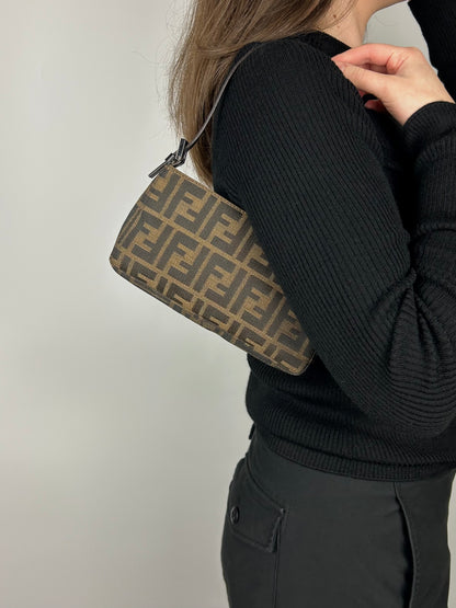 Fendi Zucca Pochette Bag