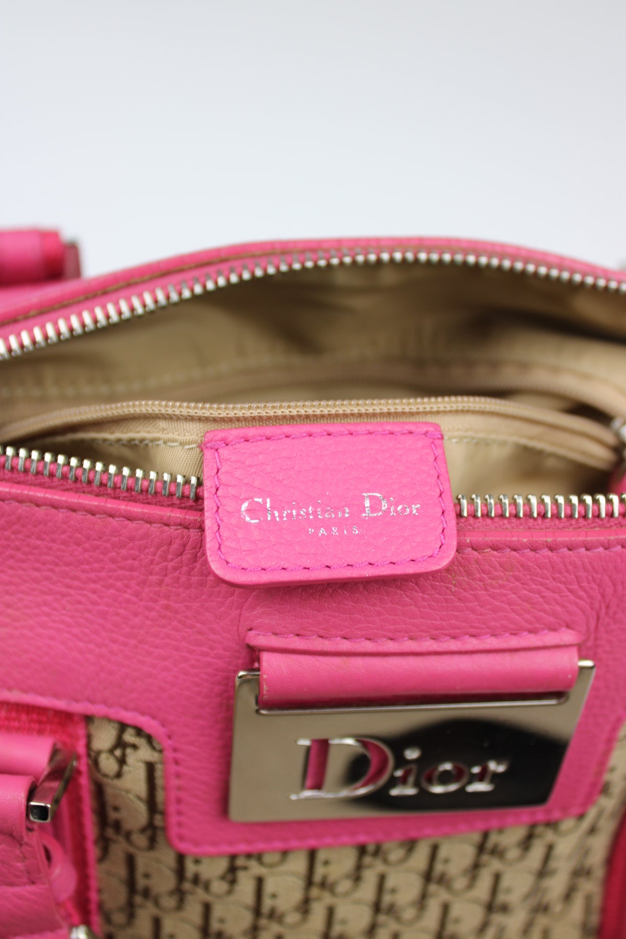 Dior Monogram Columbus Boston Bag 2005