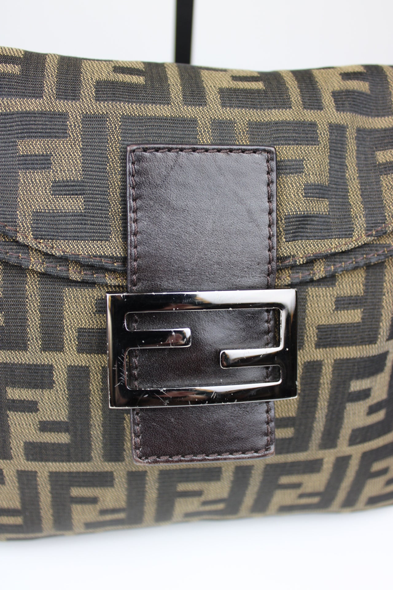 Fendi Zucca Baguette Bag