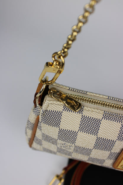 Louis Vuitton Damier Azur Eva Pochette Bag 2012