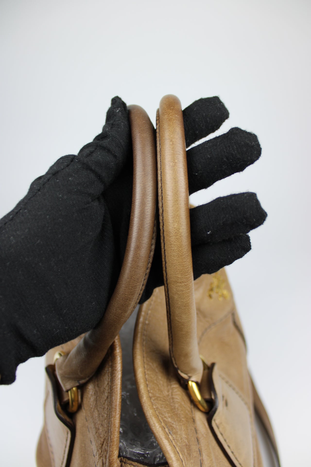 Prada Cervo Bowling Hobo 2-Way Bag