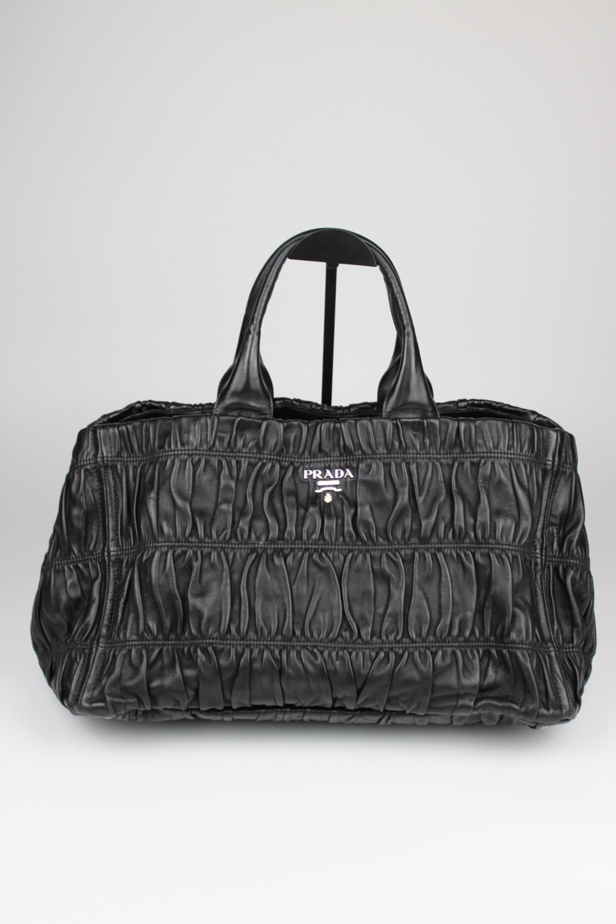 Prada Gaufre Nappa Leather Hobo Tote Bag