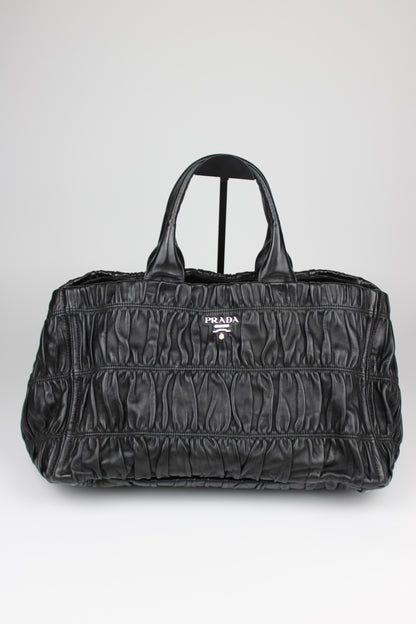 Prada Gaufre Nappa Leather Hobo Tote Bag