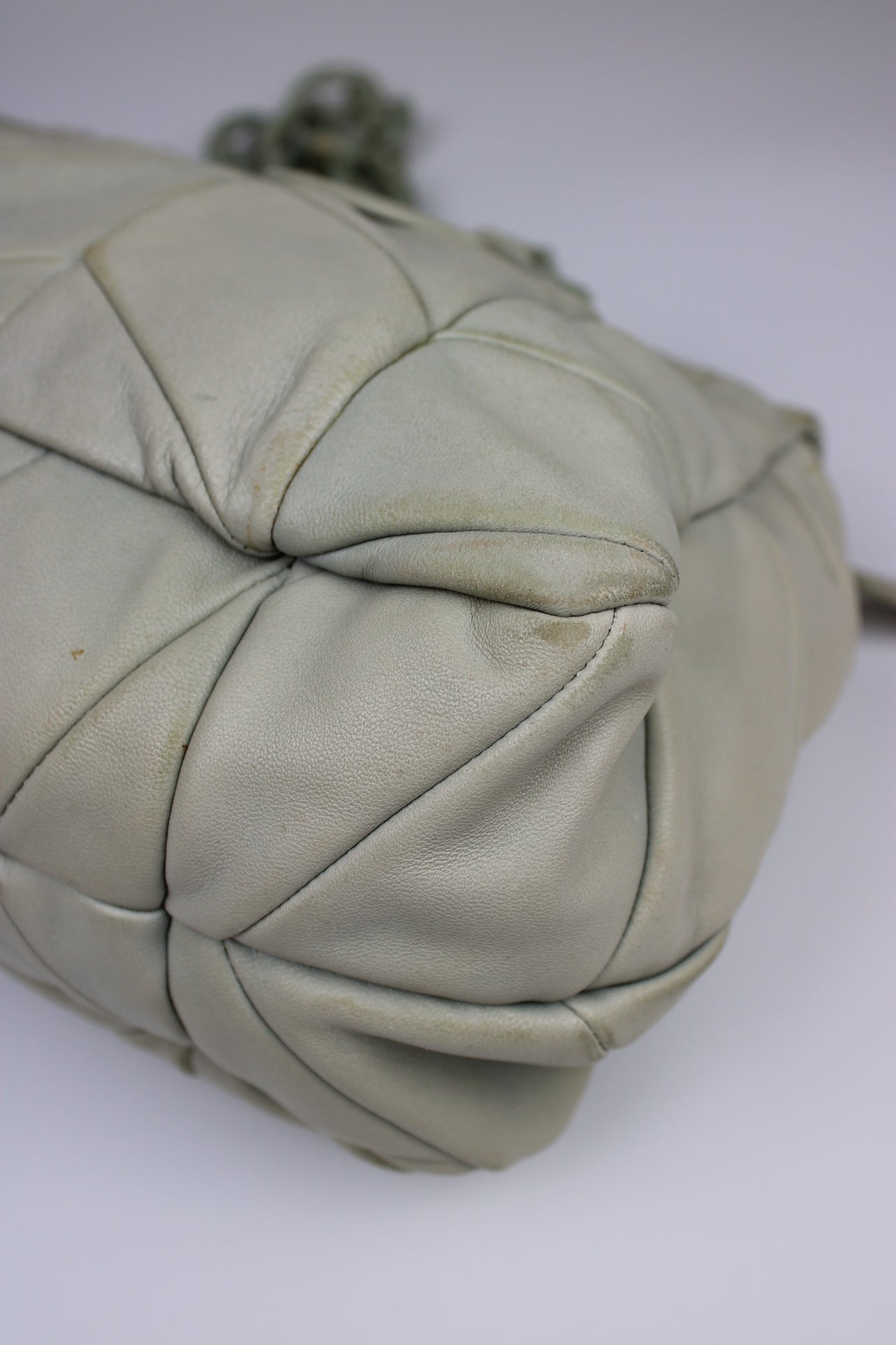 Miu Miu Leather Marbled Strap Shoulder Bag