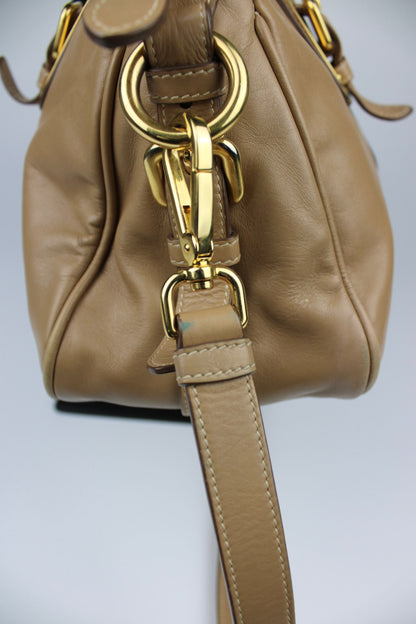 Prada Cuoio Soft Calfskin 2-Way Bag