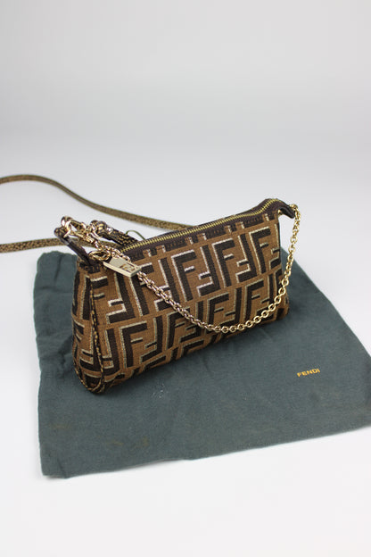 Fendi Zucca 2-Way Pochette Bag