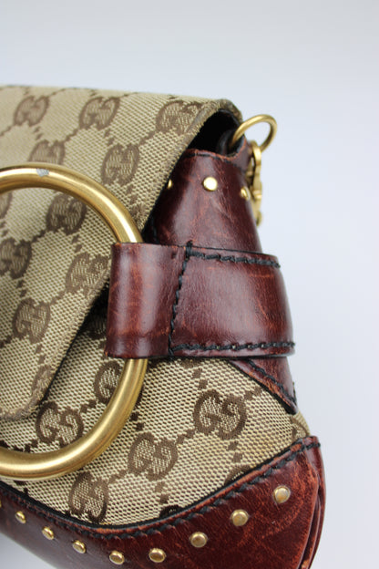 Gucci Tom Ford Monogram Horsebit Bag 2003