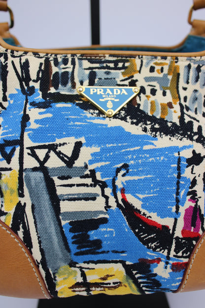 Prada Venice Painting Hobo Bag