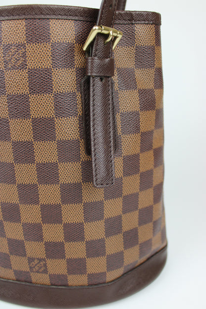 Pre-owned Louis Vuitton Damier Ebene Bucket Bag 1998